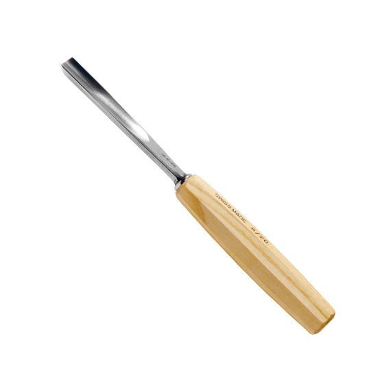 Pfeil Hohleisen mit Holzgriff für Holzschnitzarbeiten