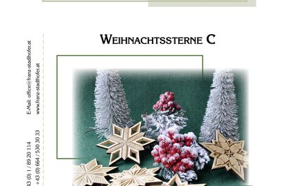 Vorlagenheft 6 Weihnachtssterne C - Schnitzstube Stadlhofer