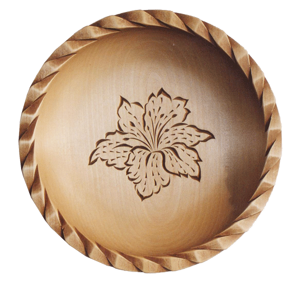 Schale mit geschnitzter Kirschblüte