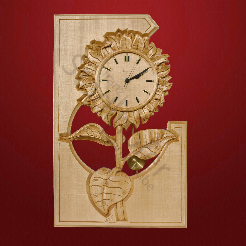 Set Sonnenblumen Pendeluhr