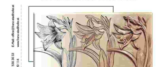 Titelblatt Geschnitzte Blumenmotive - Vorlagenheft 11 - Schnitzstube Stadlhofer