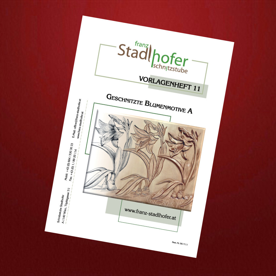 Vorlagenheft 11 - Geschnitzte Blumenmotive A