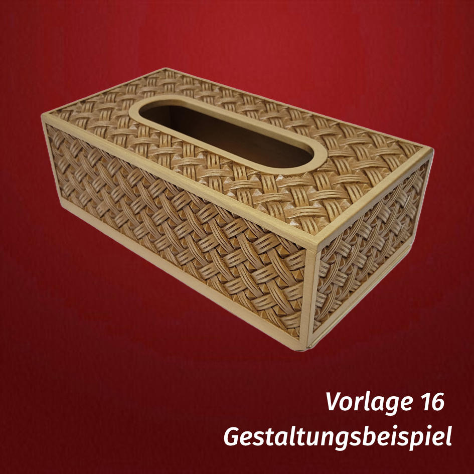 Set Taschentücherbox NEU mit Schnitzvorlage – Bild 19